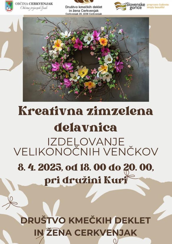 KREATIVNA ZIMZELENA DELAVNICA - izdelovanje velikonočnih izdelkov